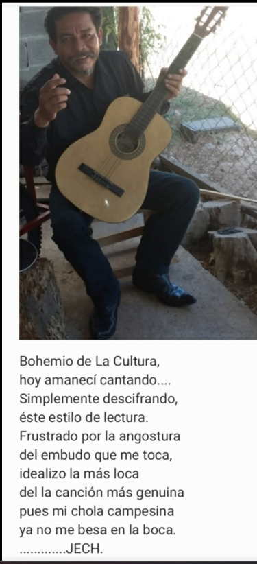 Poema Bohemio de la Cultura firmado J.E.C.H.