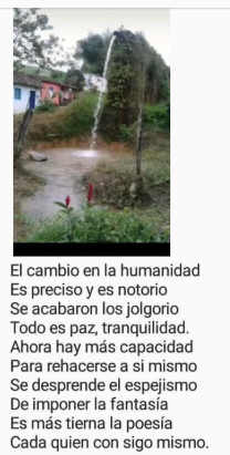 Poema El cambio en la humanidad.