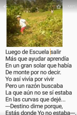 Poema Luego de escuela salir.